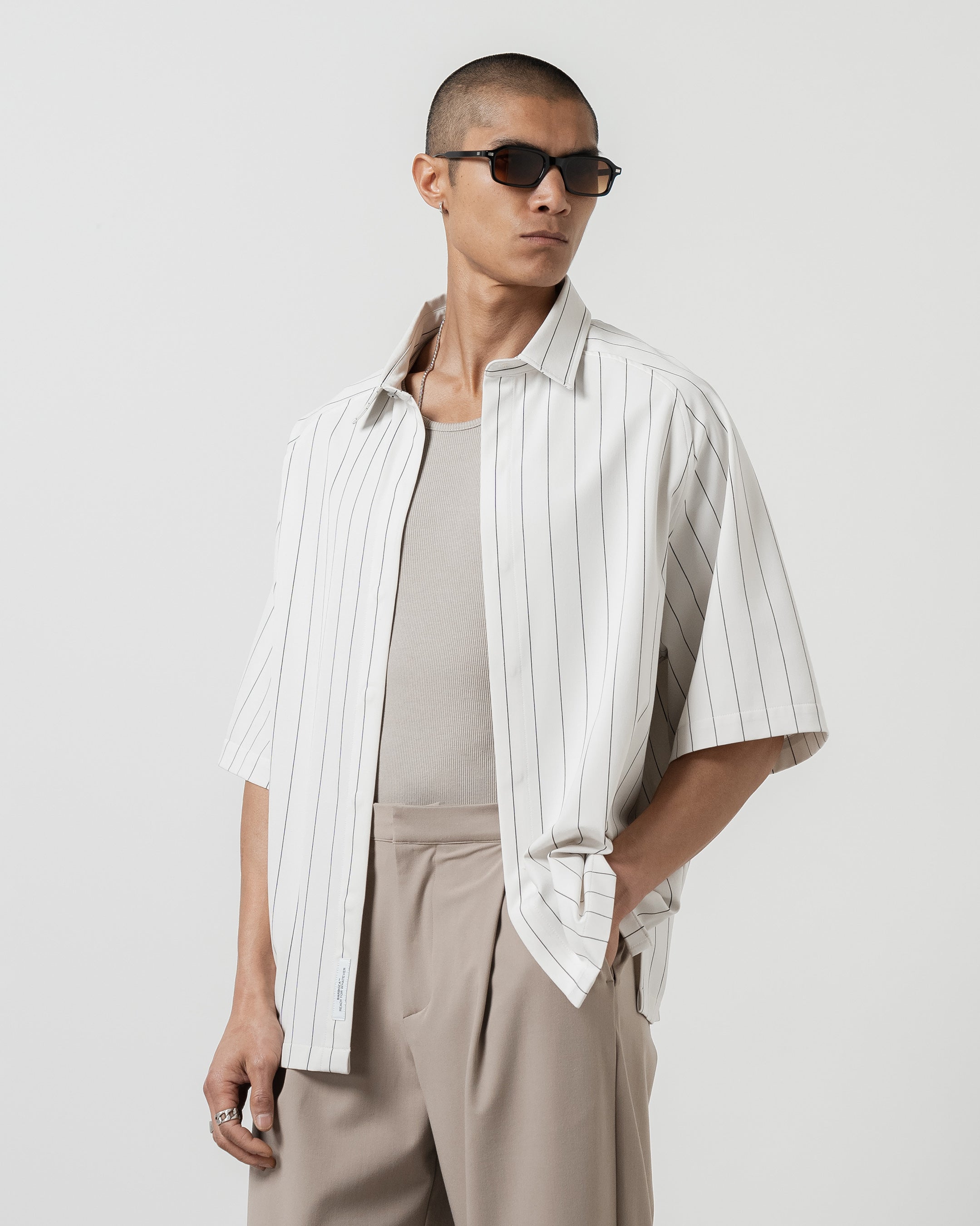 Striped Ecru