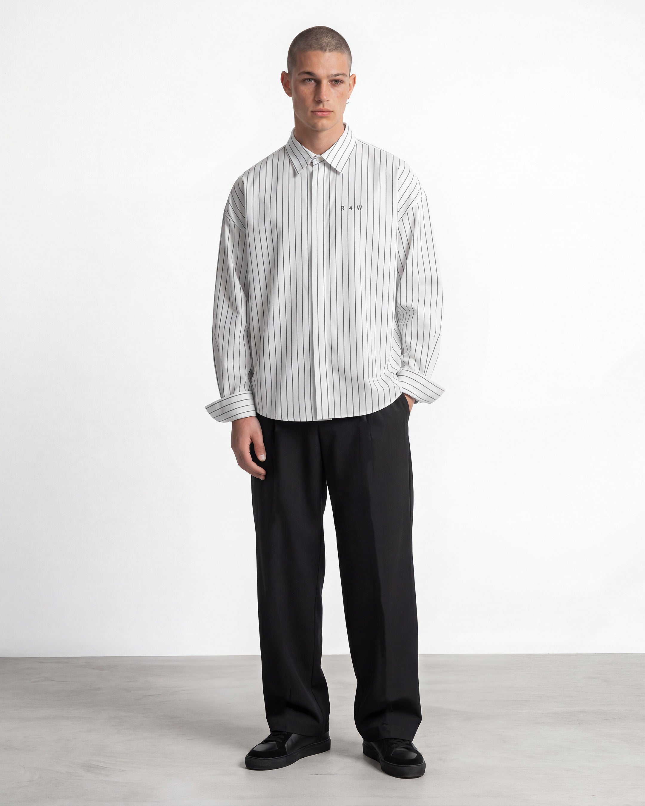 Striped Broken White